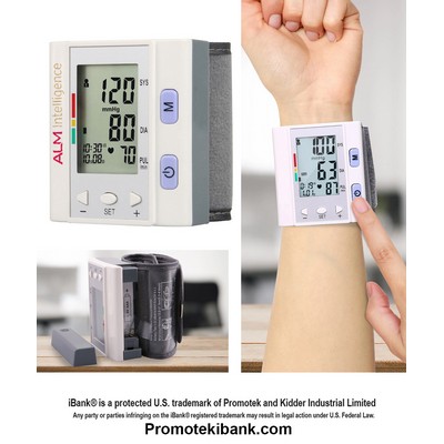 iBank ® Wrist Blood Pressure Monitor, Pulse/Heart Rate