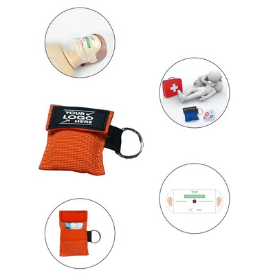 Disposable CPR Face Shield Mask w/Keychain